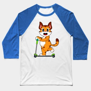 Tiger Scooter Baseball T-Shirt
